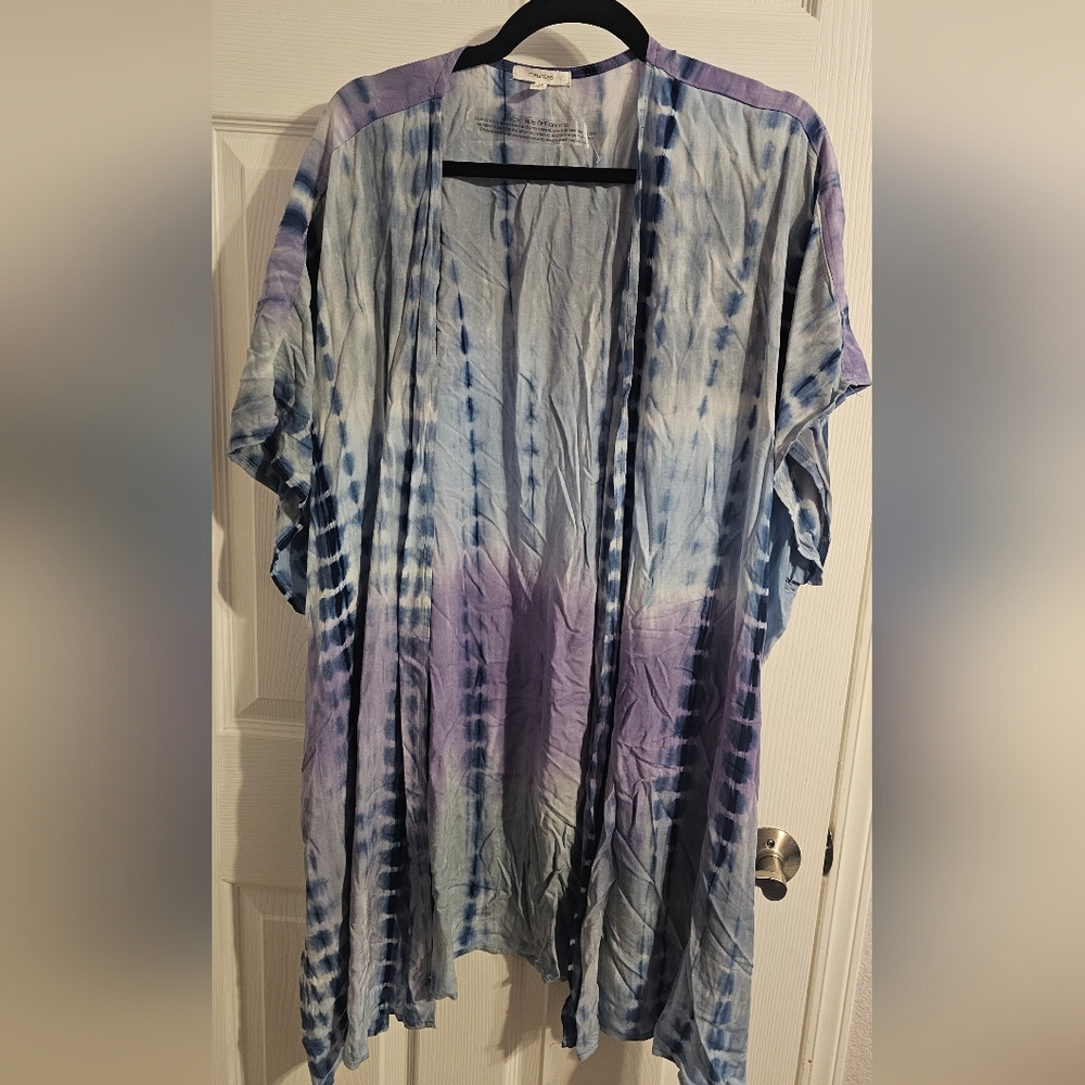 Maurices Tie-Dye Coverup in Blue and Purple
